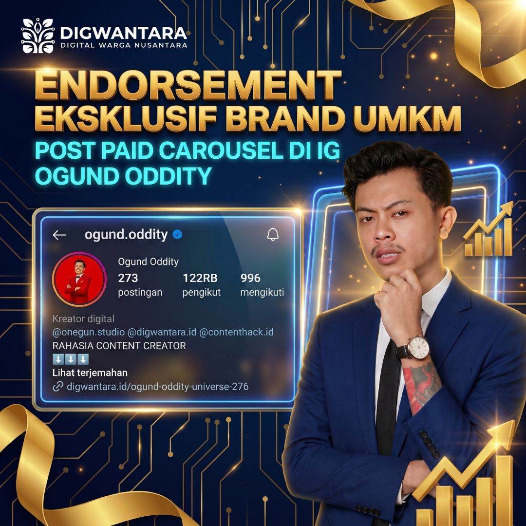 Endorsement Eksklusif Brand UMKM - Post Paid Carousel di IG Ogund Oddity