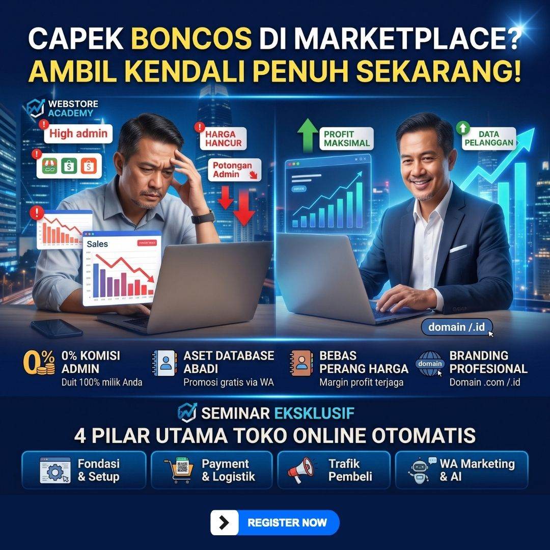 Capek Perang Harga? Temukan Rahasia Membangun Webstore Bebas Potongan Admin di Webstore Academy!